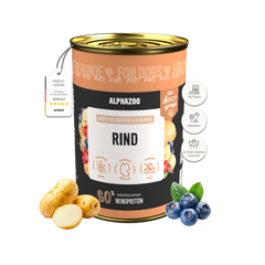 Monoprotein Rind Nassfutter für Hunde