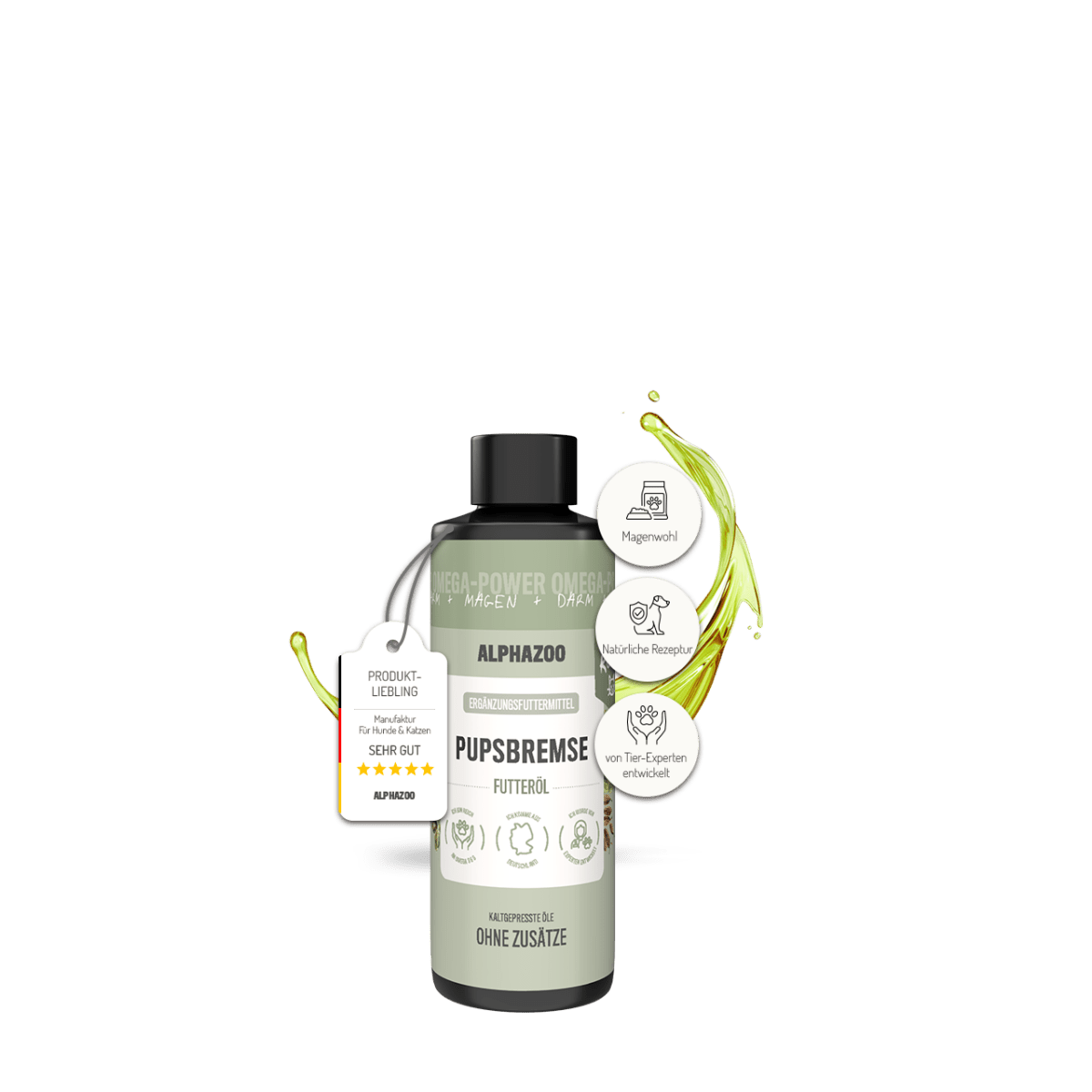 Pupsbremse Futteröl für Katzen