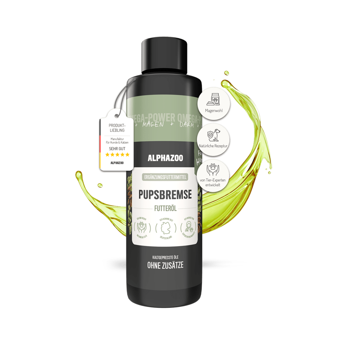 
                    Fart brake food oil for dogs & cats in the stomach intestines and digestion
                    