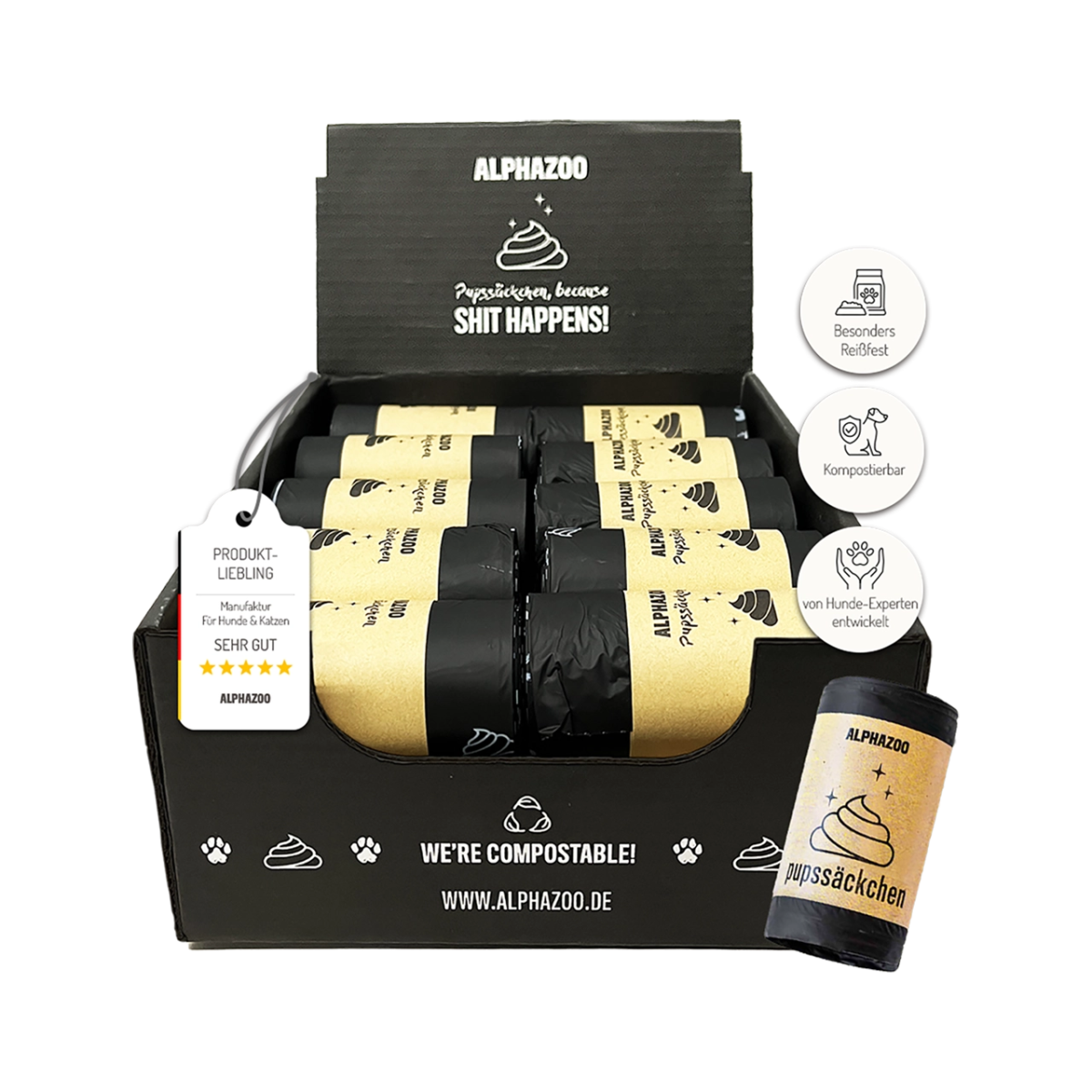 
                    Fart bags poop bags for dogs I Compostable dog poop bags Compostable dog poop bags, sustainable & biodegradable
                    