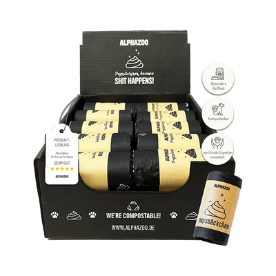 Fart bags poop bags for dogs I Compostable dog poop bags