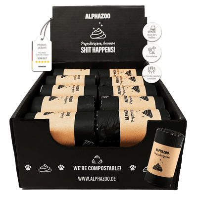 Fart bags poop bags for dogs I Compostable dog poop bags