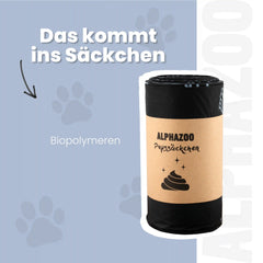 Pupssäckchen Kotbeutel Schwarz
