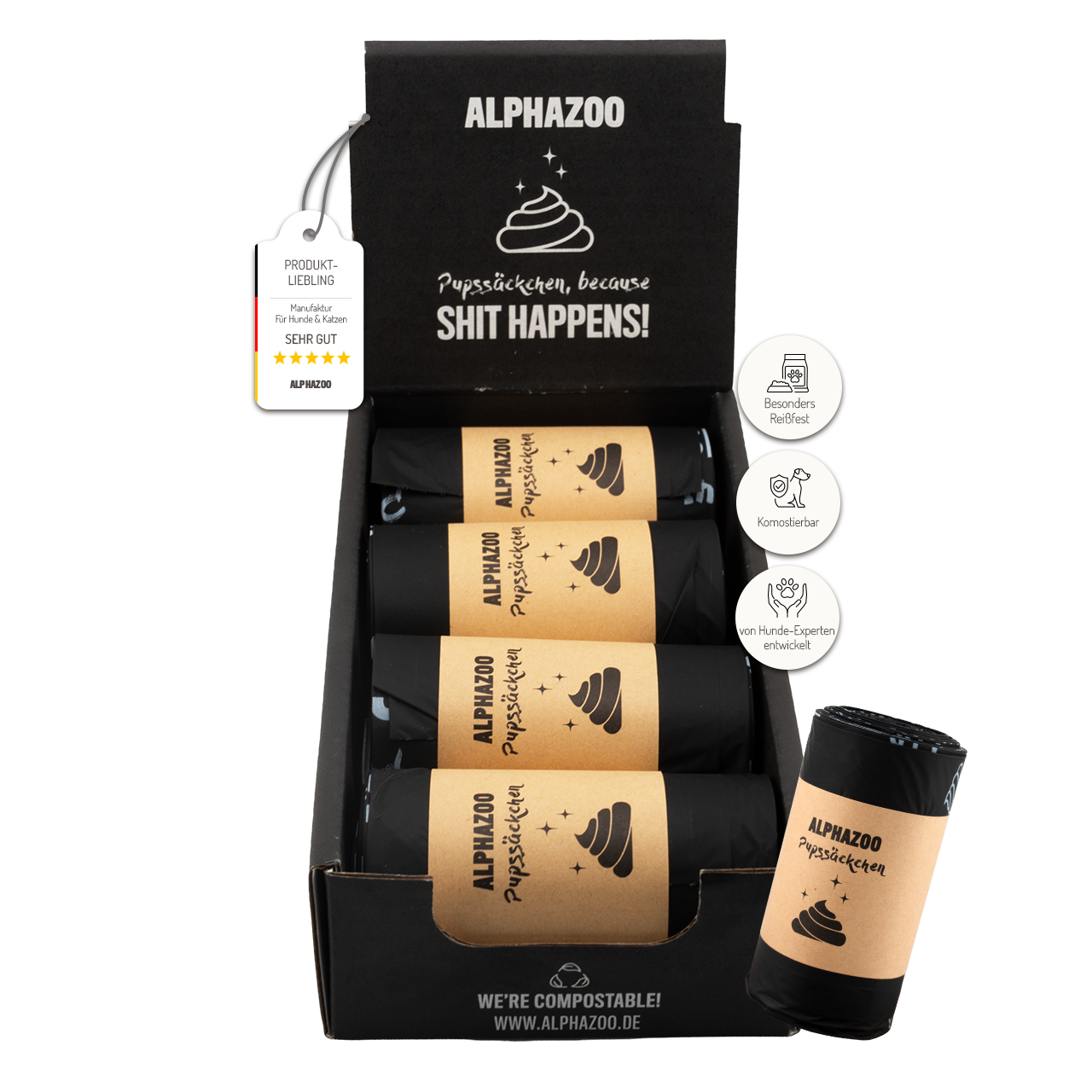 
                      Fart bags poop bags for dogs I Compostable dog poop bags Compostable dog poop bags, sustainable & biodegradable
                      