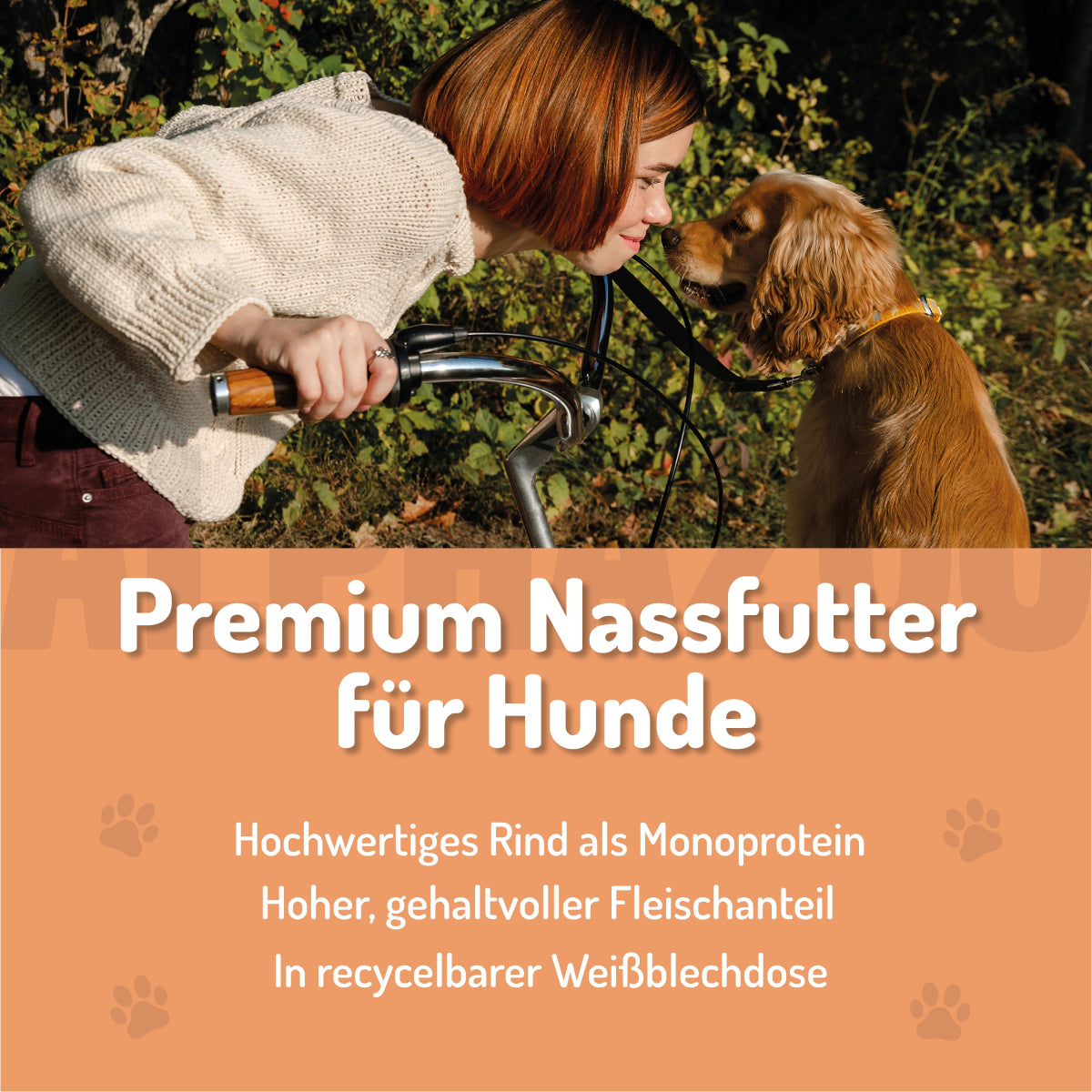 Rinderschmaus 400 g Rinderschmaus 400 g - Getreidefreies Nassfutter für Hunde