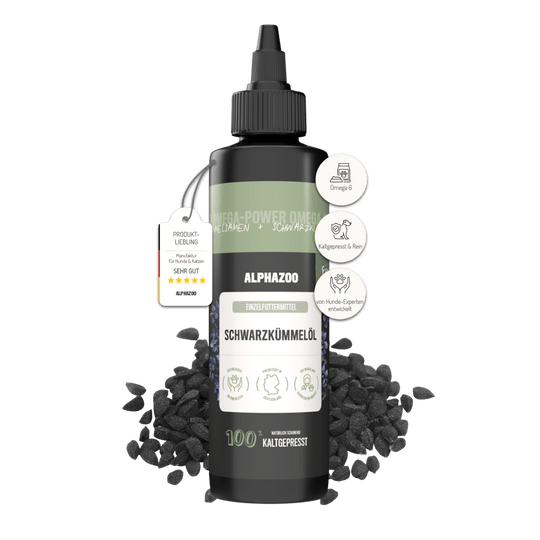 Premium black cumin oil for dogs I real black cumin cold pressed
