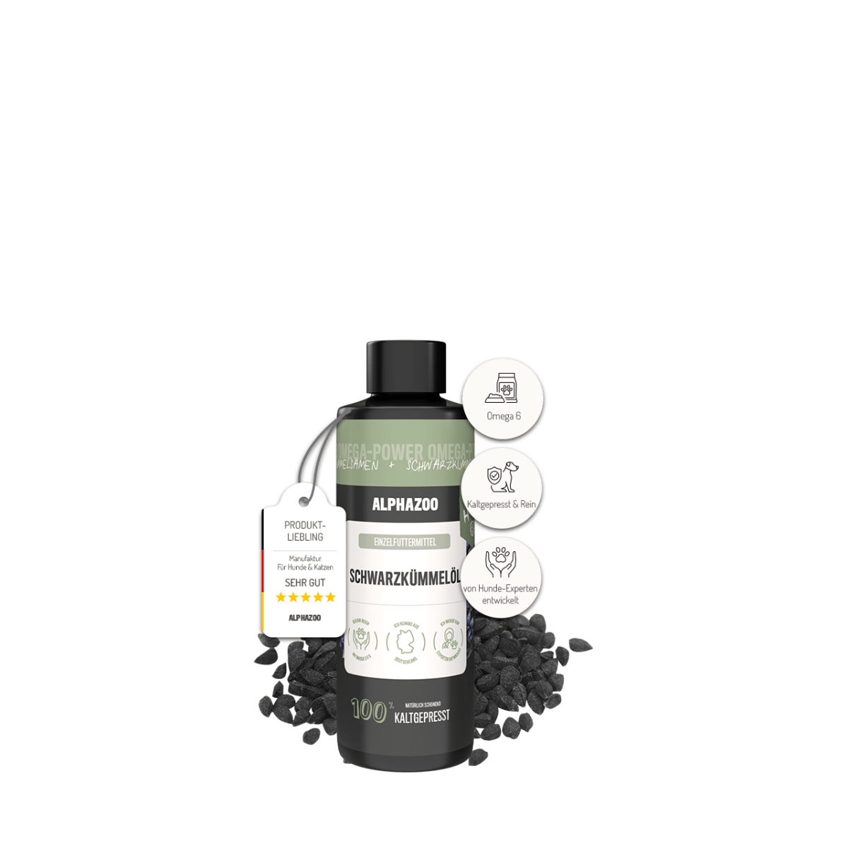 
                      Premium black cumin oil for dogs I real black cumin cold pressed Premium black cumin seed oil for dogs – cold-pressed, rich in fatty acids
                      