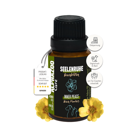 Peace of mind Bach flowers 15g for dogs & cats I relaxation globules pastilles