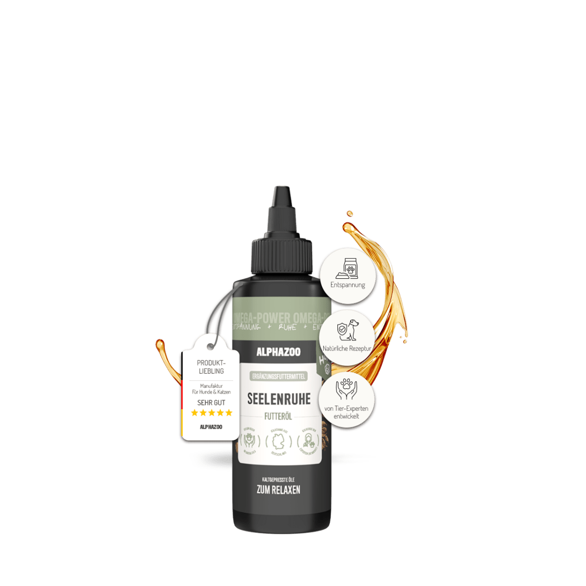 
                      Seelenruhe food oil for dogs Calmness Feeding Oil - Natural relaxation for dogs
                      