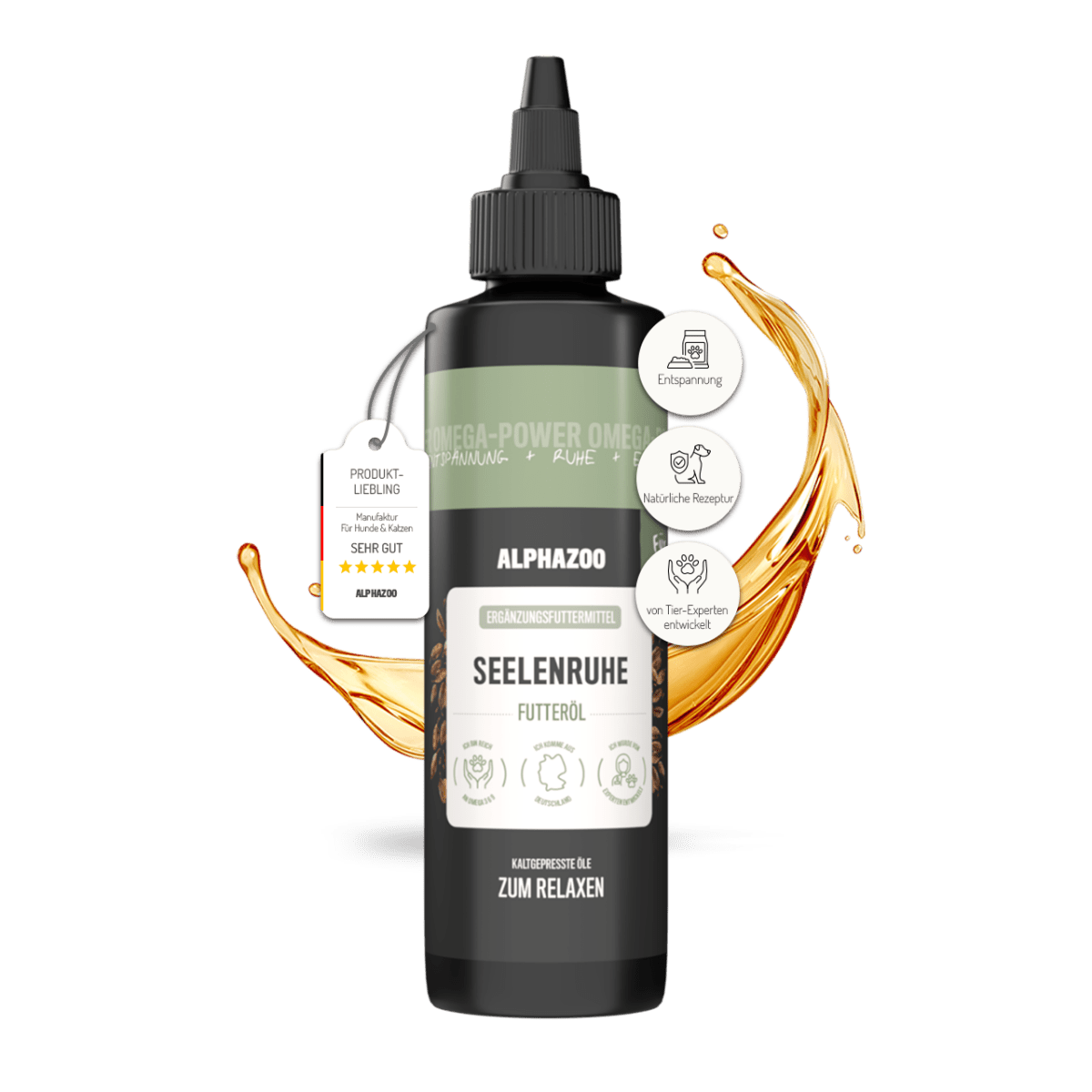 
                    Seelenruhe food oil for dogs Calmness Feeding Oil - Natural relaxation for dogs
                    