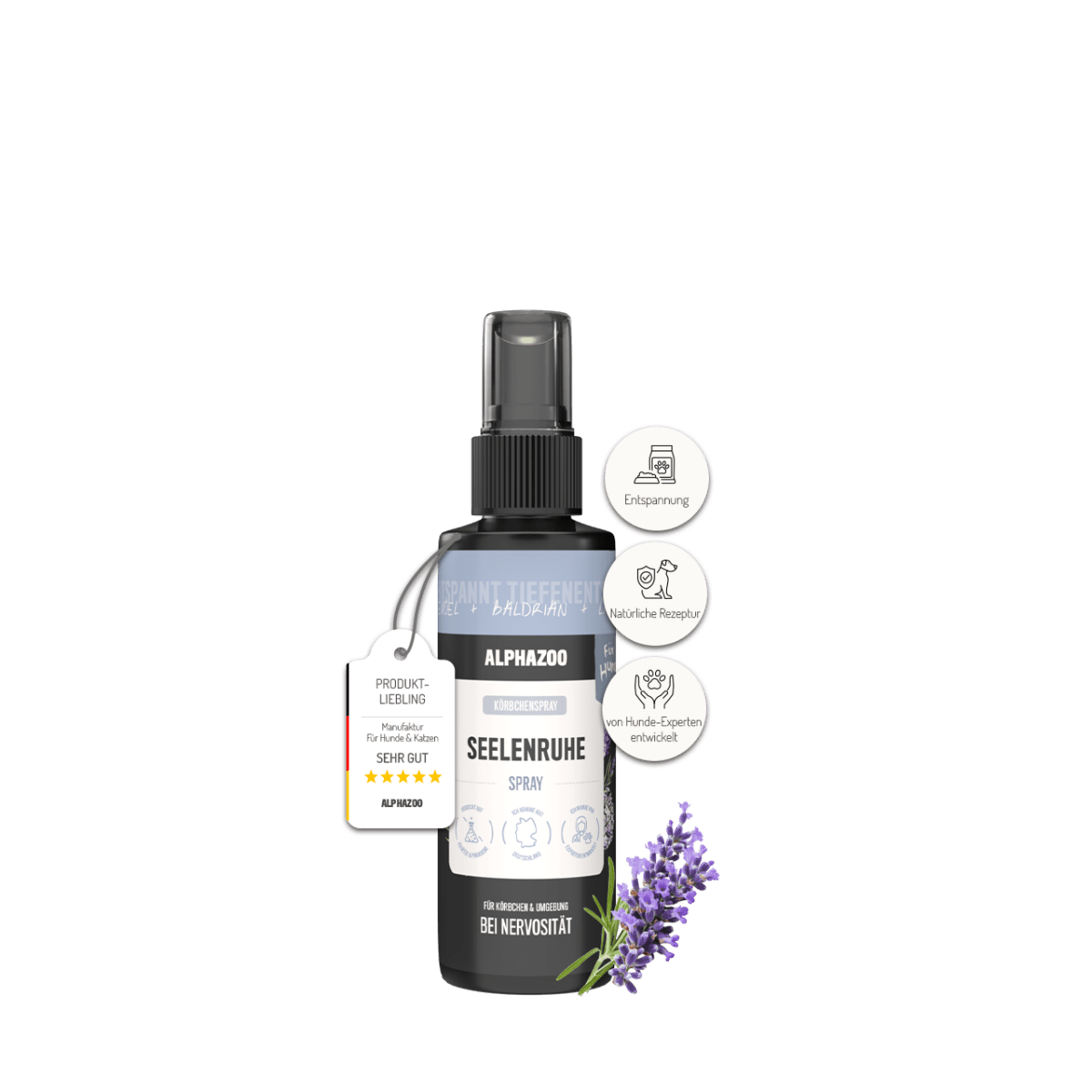 
                      Seelenruhe basket spray for dogs Calming Spray for Dogs – soothing scent with lavender & valerian
                      