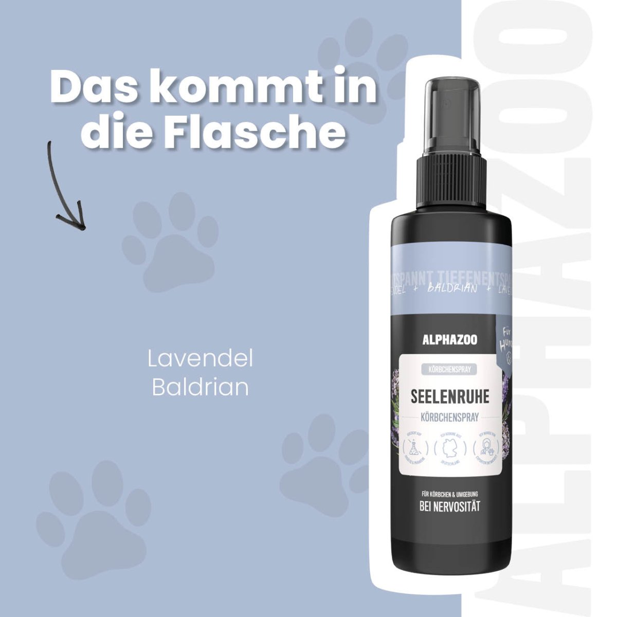 Seelenruhe basket spray for dogs Calming Spray for Dogs – soothing scent with lavender & valerian