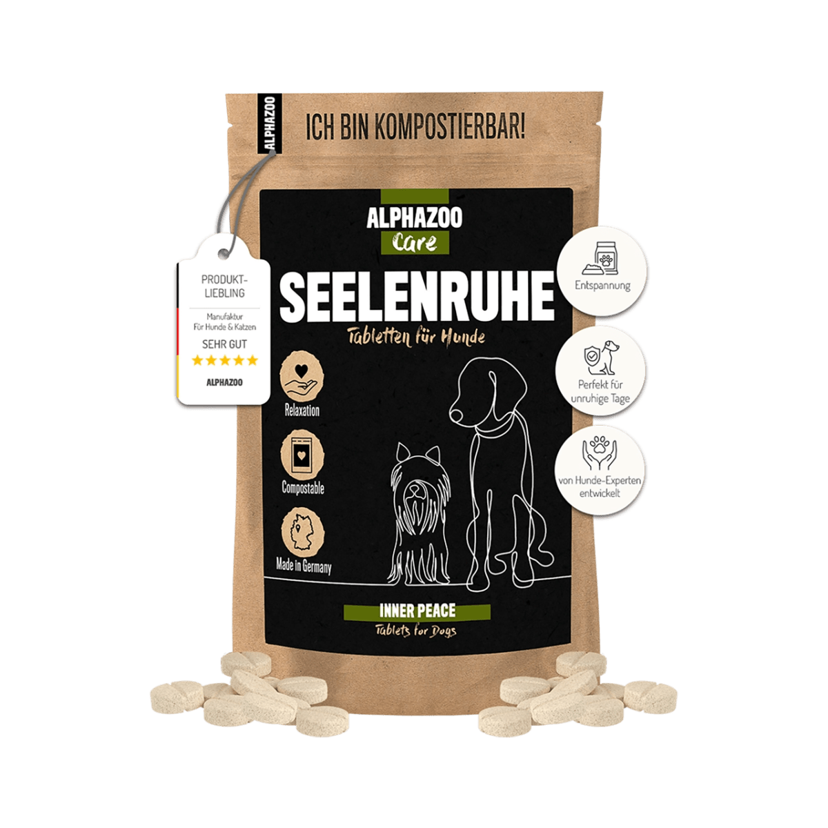 Seelenruhe Tabletten Seelenruhe Tabletten - Natürliche Entspannung für Hunde
