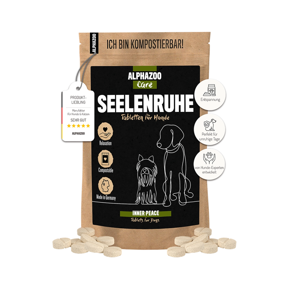 Seelenruhe Tabletten Seelenruhe Tabletten - Natürliche Entspannung für Hunde