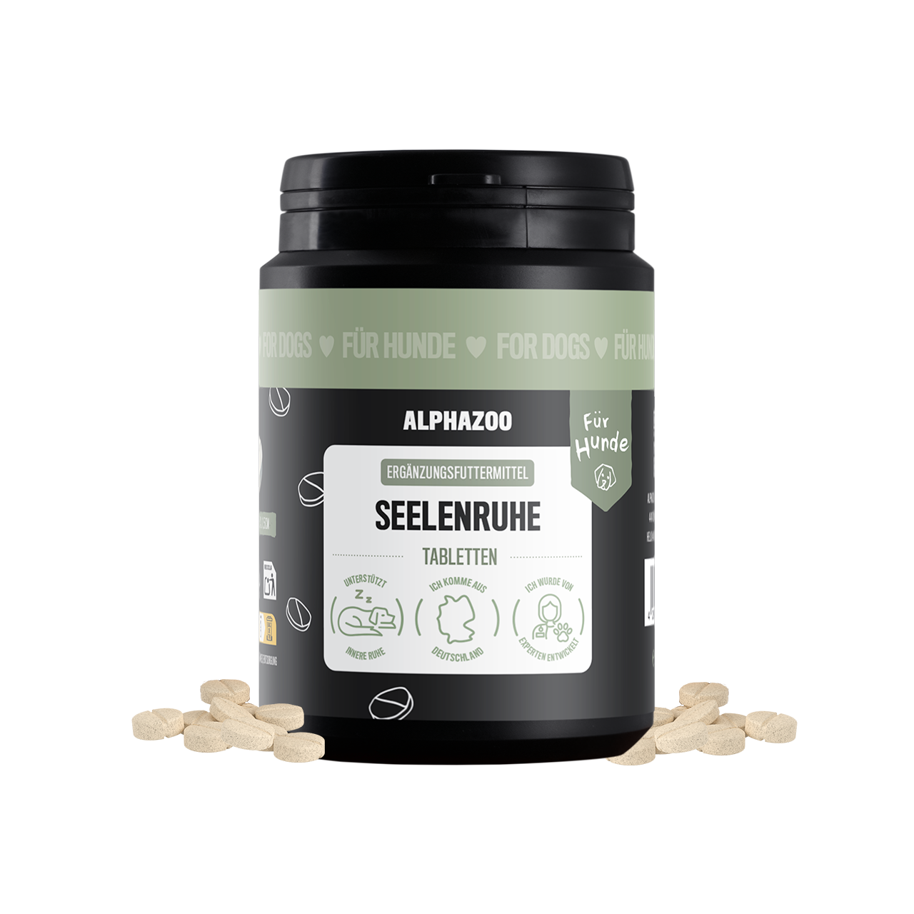 
                    Seelenruhe Tabletten Seelenruhe Tabletten – Ergänzungsfutter in Tablettenform
                    