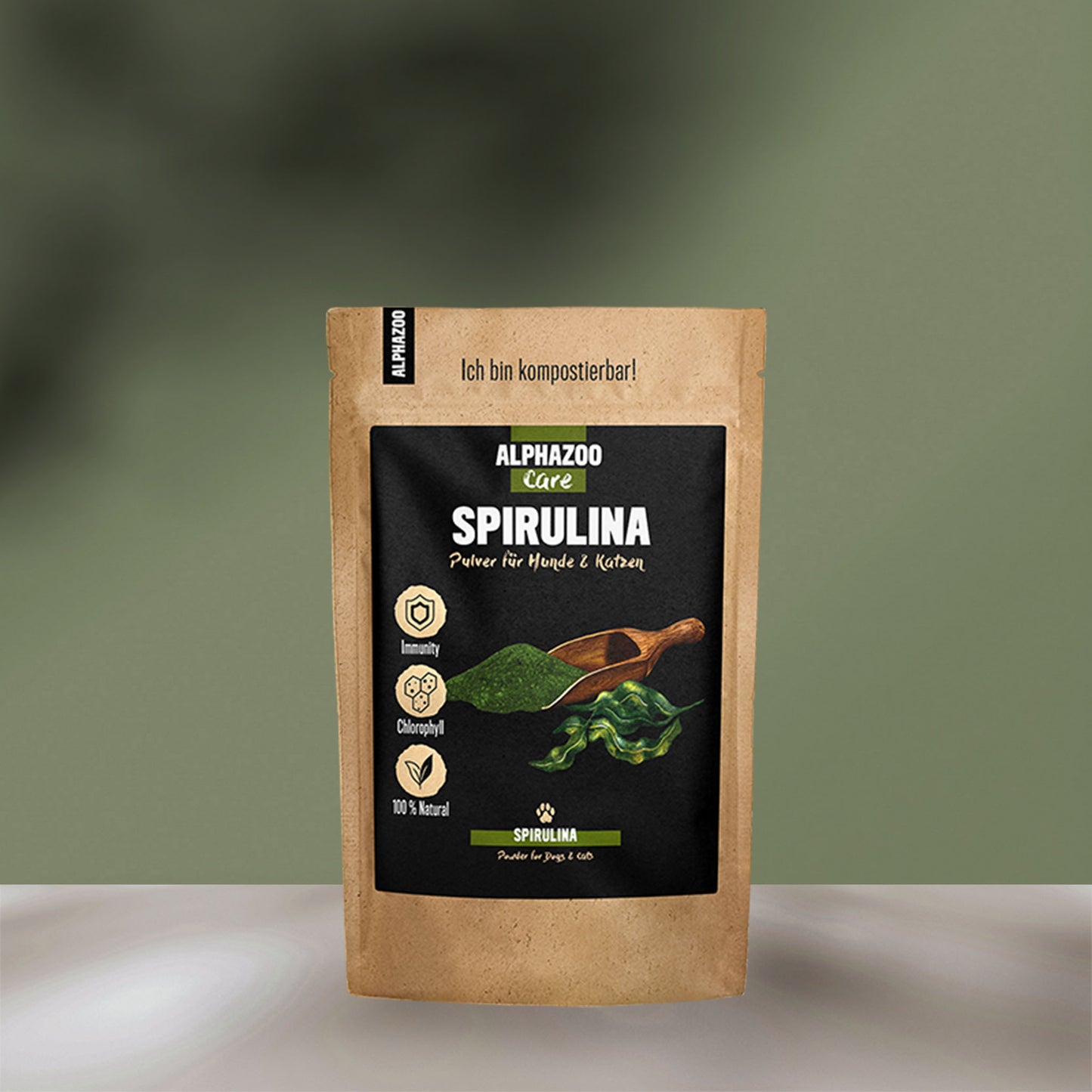 Spirulina powder for dogs & cats I Chlorophyll algae powder