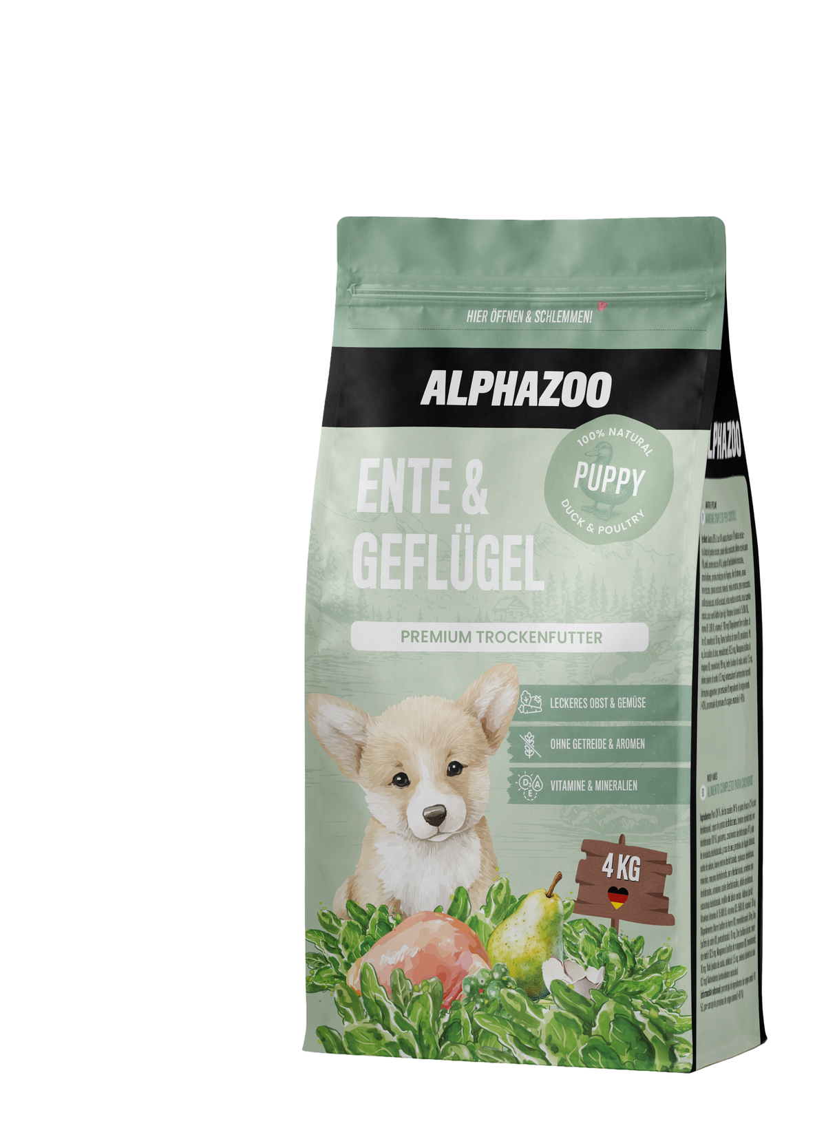 Welpen Trockenfutter Ente / Geflügel