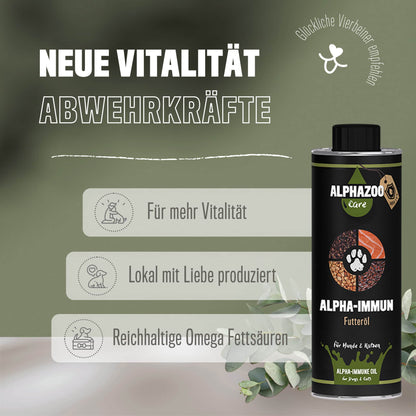 Alpha-Immun food oil for dogs and cats I strengthen the immune system