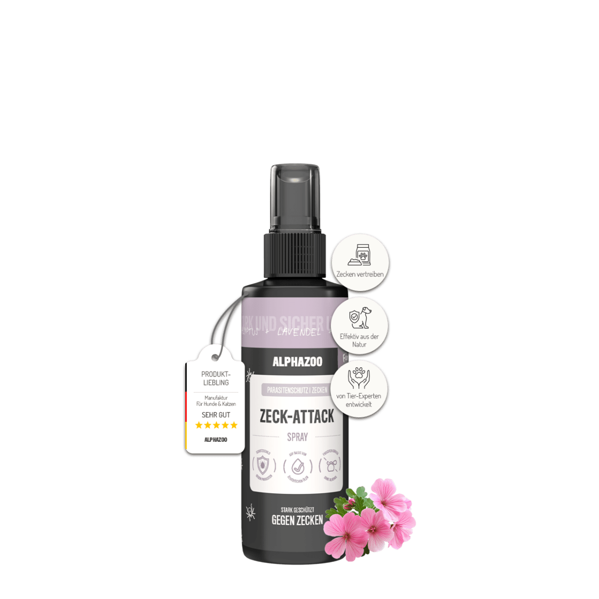 
                      ZeckAttack tick spray for dogs I strong tick protection
                      